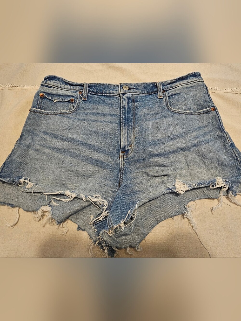High Rise Cutoff Shorts